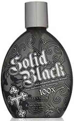 SOLID BLACK by Millennium 100 X Tanning Bed Lotion - 13.5 oz.