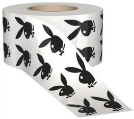 Black Authentic Playboy Bunny tanning Stickers Roll