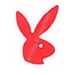 Playboy Bunny Stickers facing right - Red- 50 count